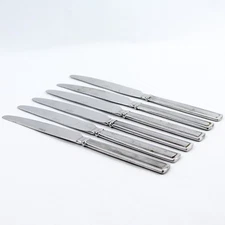 Set of 6 Towle Mason Frost Stainless Steel Dinner Knives 9-1/2"