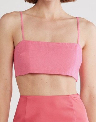 Cult Gaia Tereza Top in Sangria Pink - NWT - MSRP $220 - Size 8
