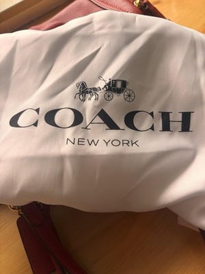 Coach Handtasche rot   Signature Monogram   Leder/Canvas   Top Zustand
