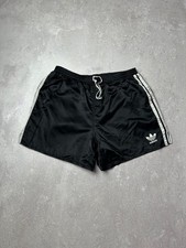Vintage Adidas Originals Trefoil Nylon Shorts Black Made in Slovenia Size L