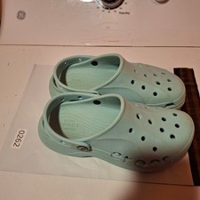 Crocs Baya Platform Clogs Womens 7 Mint Green Aqua Blue Comfort Slip On Sandals
