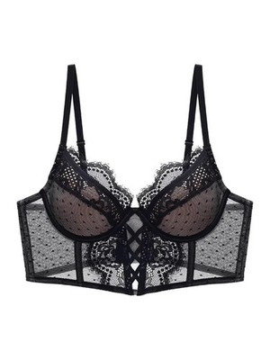 Luxury Fishbone Lace Bra Set for Small Chest | Anti-Sag Soft Underwire Push Up |