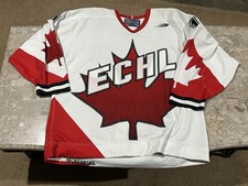 1998 ECHL All Star Game Worn Huntington Blizzard Jim Bermingham Hockey Jersey