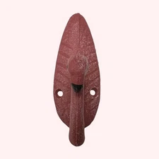 Wall Hooks with Cast Iron Flamingo Design - Set of 3 Decorative Hooks