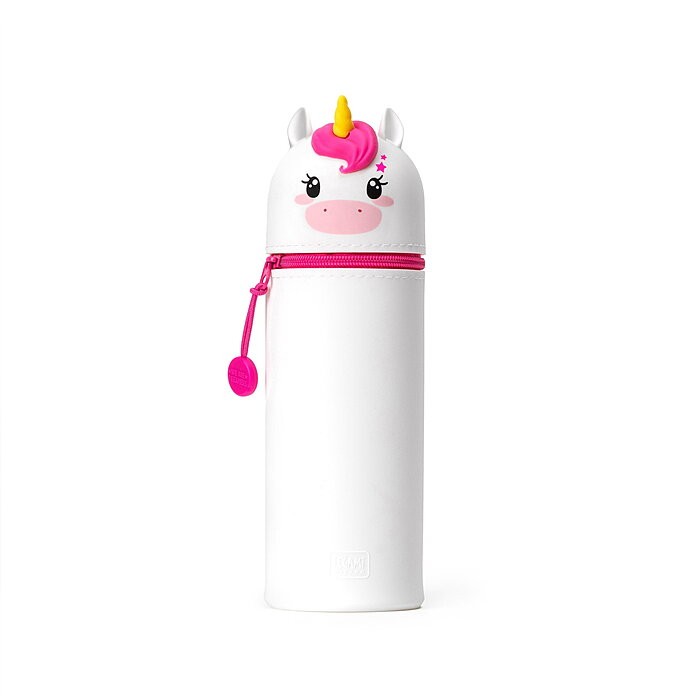 Legami 2-in-1 Federmäppchen Einhorn - Silikon Pencil Case - Stiftehalter Unicorn