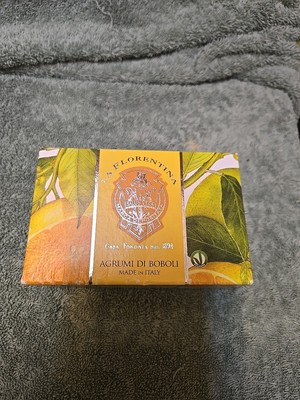 La Florentina Boboli Citrus Sculpted Bath Soap Natural Ingredients Italy 10.5 oz