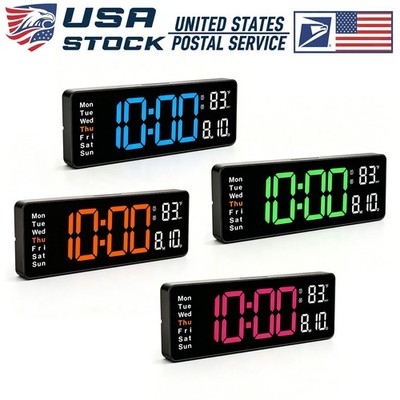 16inch Digital Wall Clock Dual Alarm Clock Multifunctional For Classroom Bedroom