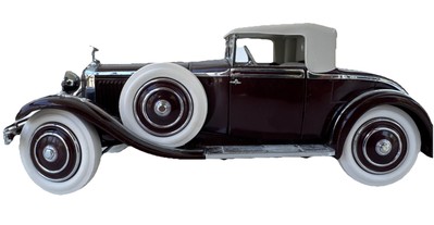 Franklin Mint 1:24 Scale Maroon 1925 Hispano Suiza H6b Kellner B11TF74 *As Is*