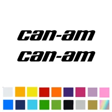 CAN AM PAIR 5" 9" 11" 16" 22" 36" Stickers Pick size Color TRACKED & INSURED