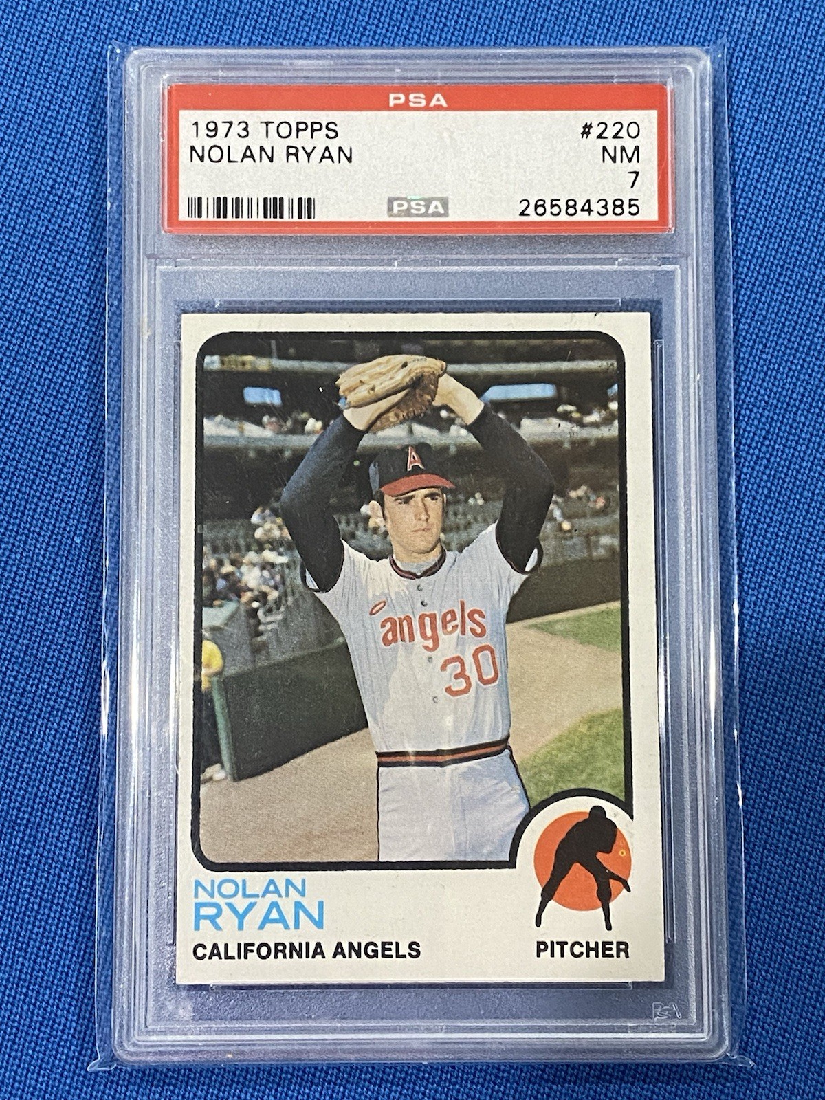 1973 TOPPS BASEBALL #220 NOLAN RYAN PSA 7