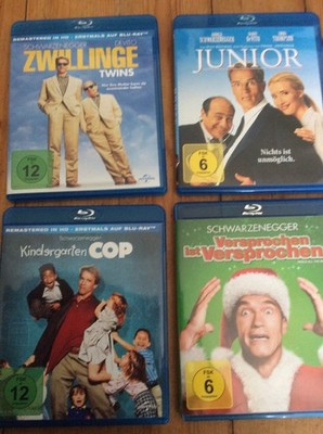 Schwarzenegger [4 Blu Ray]Versprochen ist Kindergarten Cop Junior Zwillinge TWIN