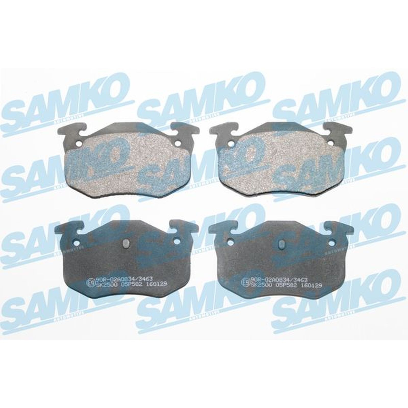 1x ORIGINAL® SAMKO Bremsbelagsatz, Scheibenbremse Hinten für Renault CLIO II