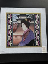 LANI Japanese Woman Hand Painted Needlepoint Canvas