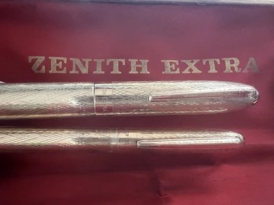 ZENITH Fountain Pen EXTRA Nib GOLD Mechanical Pencil Vintage E