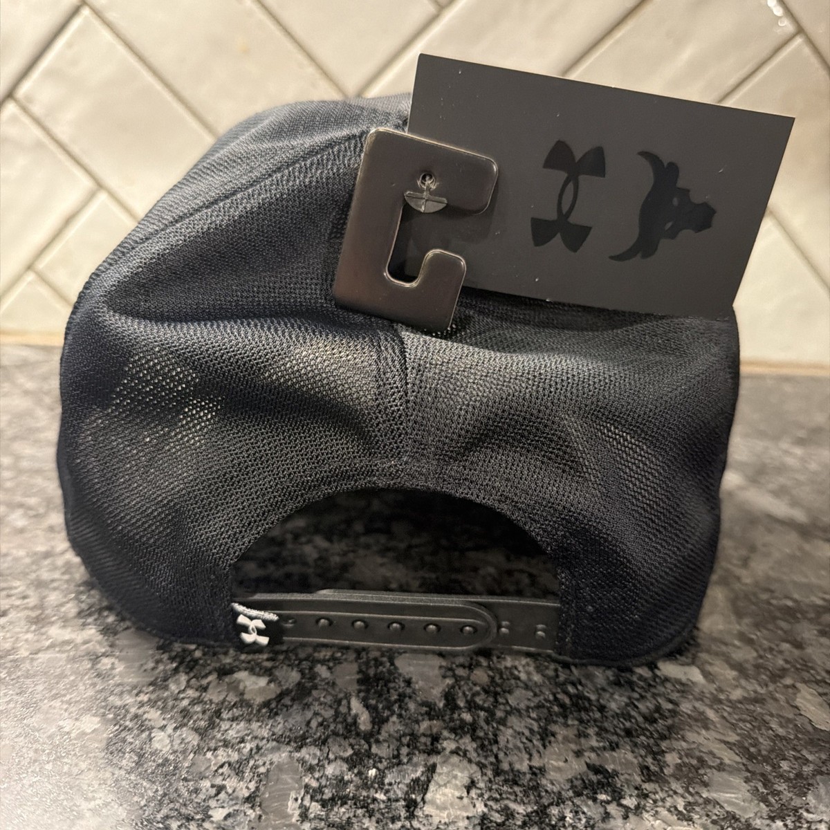 Under Armour Project Rock Snapback Baseball Cap Black OSFM NWT