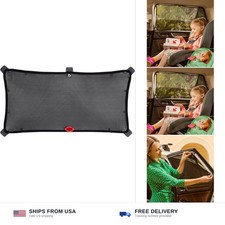Munchkin Brica Magnetic Stretch-to-Fit Car Window Shades, Black, 1 Pack