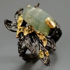 Handmade 8 ct+ Natural Kyanite Ring 925 Sterling Silver Size 9 /R438896
