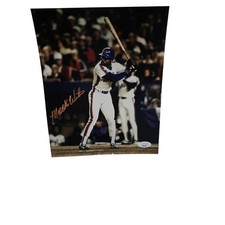 Mookie Wilson Signed New York Mets Color Photo JSA COA MLB Baseball Autograph