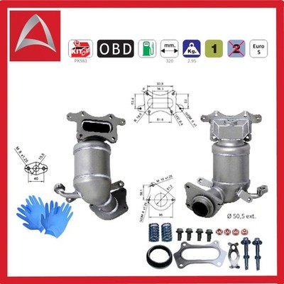   Katalysator Abgasanlage vorne für HONDA Jazz III 1.2 1.3i -Bj. 2010/07-2015/12