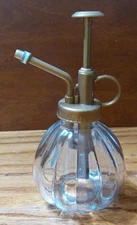 Clear Vintage Style Glass Plant Mister Pump Sprayer 4'' Container