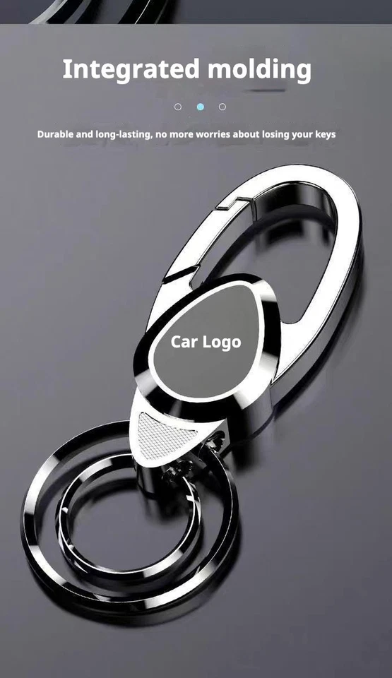 1 brand new premium metal keychain, car keychainkeychain, gun gray, Cadillac car Foto 4 de 4