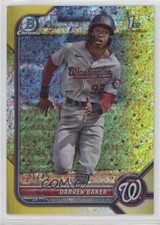 2022 Bowman Yellow Mini-Diamond Refractor 31/75 Darren Baker #BCP-131 0q4s