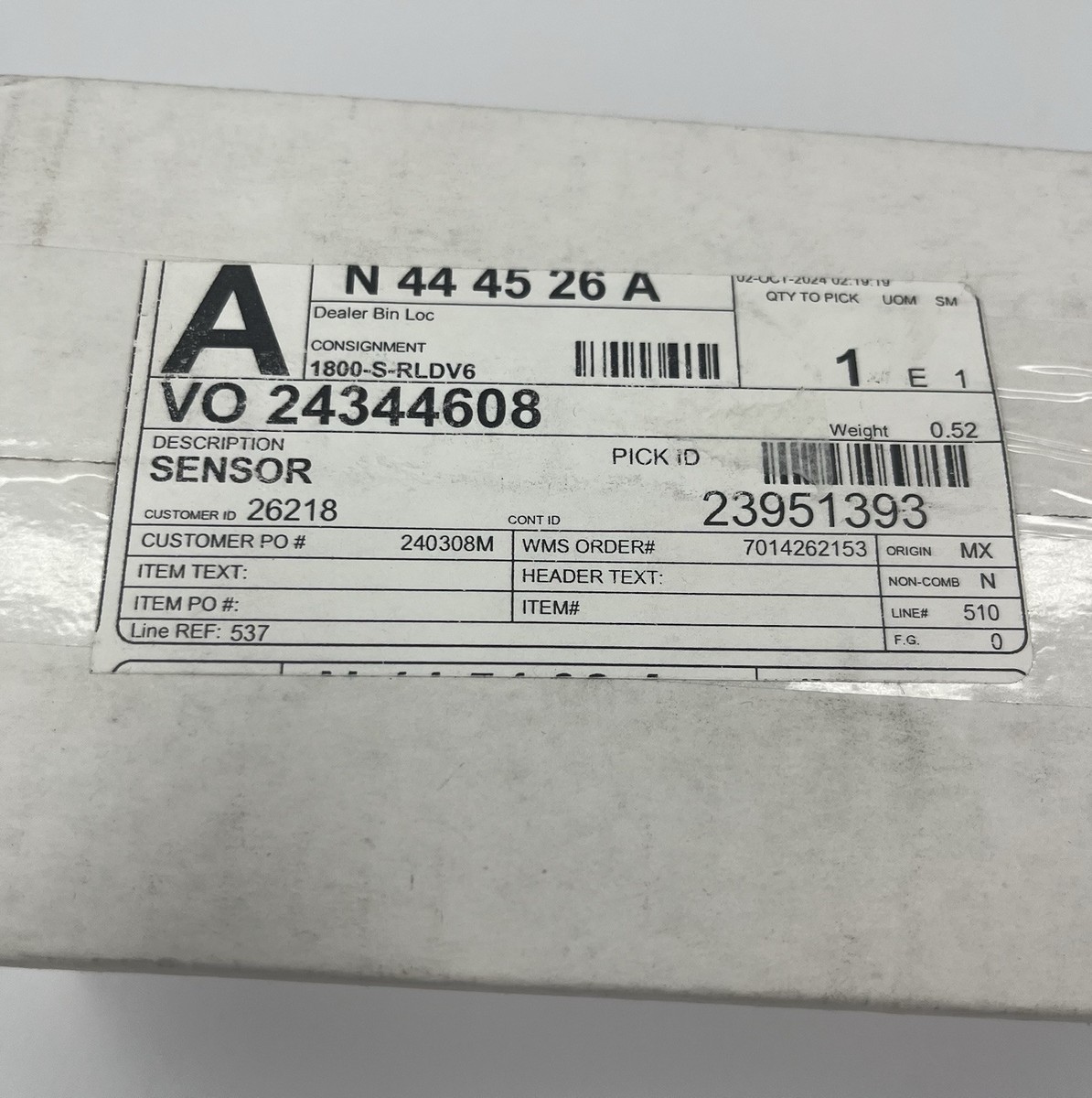 Volvo / Mack Bendix ABS Wheel Speed Sensor P/N 24344608 | eBay