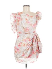 PrettyLittleThing Women White Cocktail Dress 8