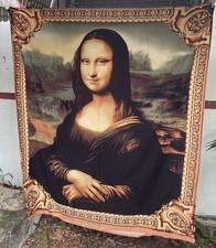 MONA LISA TWIN DUVET LEONARDO DIVINCI FRAMED BORDER SIZE 62?-74? ART BEDDING
