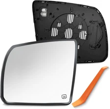 Rear View Heated Mirror Glass Left Driver Side For 2007-20 Toyota Tundra Sequoia