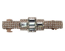 Gorgeous Clear Rhinestone Crystal Hair Barrette Clip Women Fashion Pins