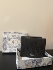 Dior Mens Black Logo Accent Logo Pattern Bifo...