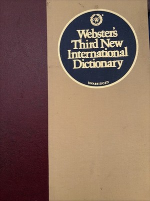 Webster's Third New International Dictionary by Philip Babcock Gove (1993)