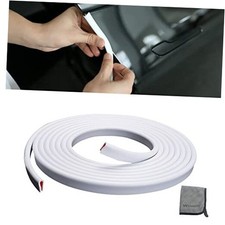 32.8ft 10m Car Door Edge Guards White Self-Adhesive PVC, U 32-4/5Ft white