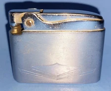 Vintage Ronson Art Works Deco Adonis Lighter Cigarette Silver Logo USA Used Rare