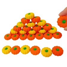 42PCS Mini Fun PumpkinErasers for Kids Bulk Desk Pets for Kids  Cute Assorte...