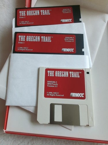 Vintage 1990 The Oregon Trail IBM Tandy Version 2.1 Big Box PC Computer Game - Picture 9 of 10
