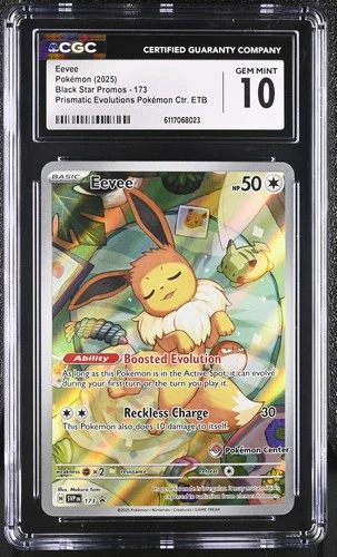 Eevee 173 Prismatic Evolutions Pokemon Center ETB Promo CGC 10 Gem Mint *023