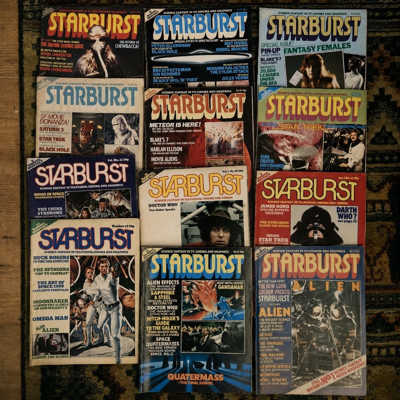 Starburst Magazine Early Marvel UK Run #10-22 x13 Doctor Who Alien Star Wars