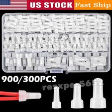 900PCS Closed End Crimp Terminal 22-10AWG Wire End Caps Nylon Wire Connectors