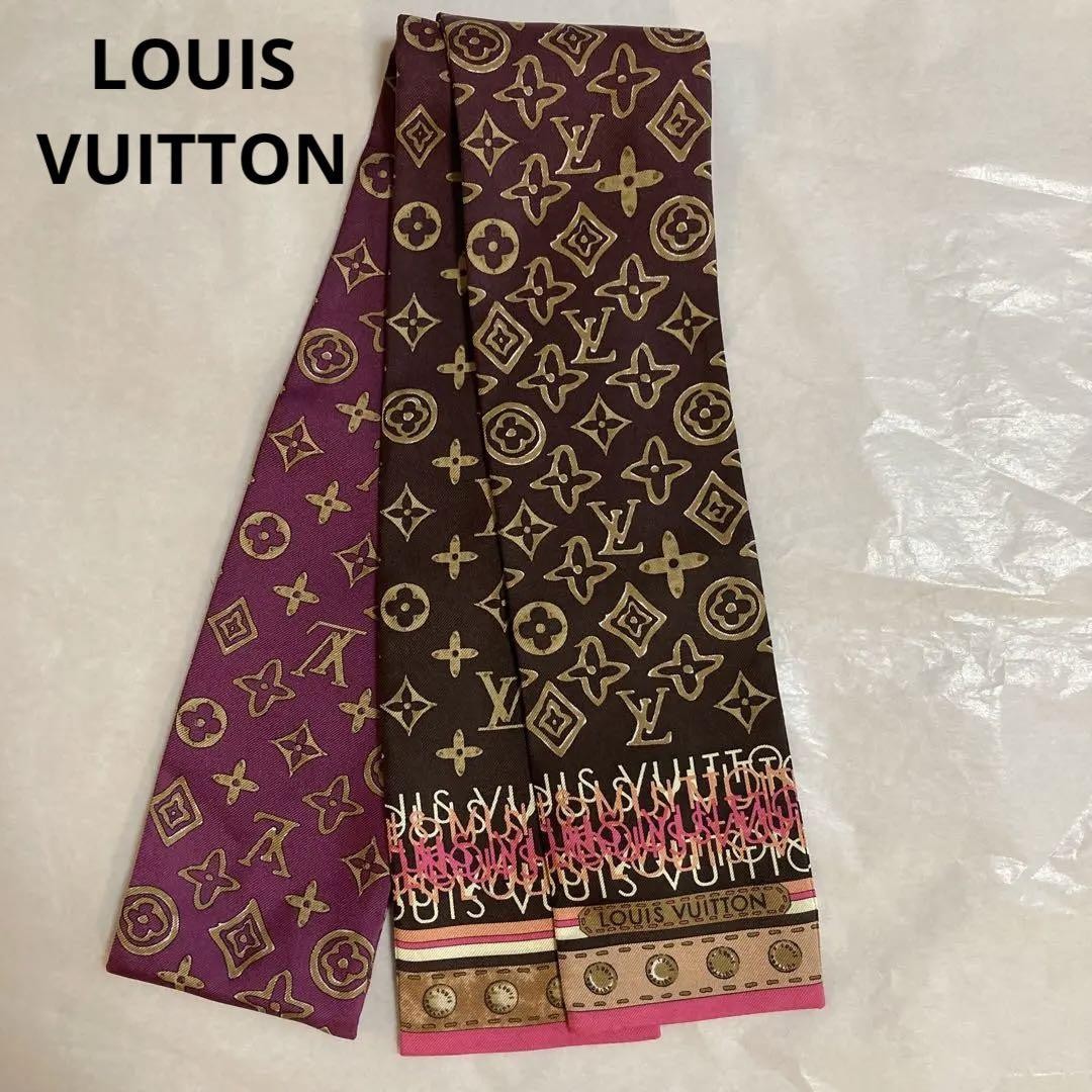 Louis Vuitton Monogram Silk Scarf Bando Accessory