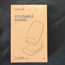 Lamicall DP13 Brown Foldable Desktop Phone Holder Stand, Adjustable Angle