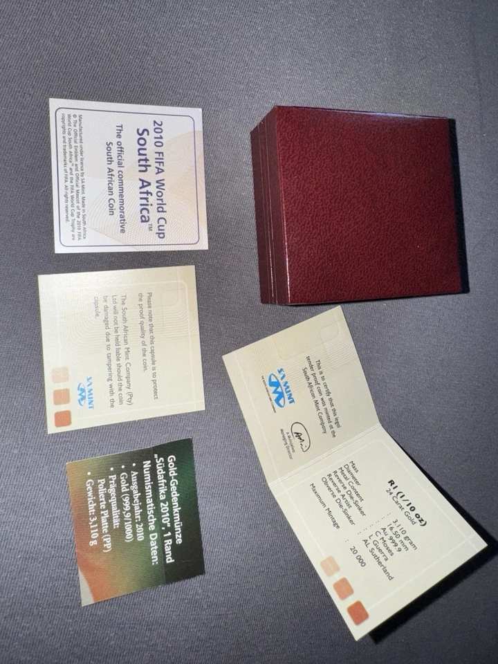 Goldmünze 2010 FIFA WORLD CUP AU 999,9 - Bild 4 von 4