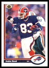 Andre Reed 1991 Upper Deck #43 Buffalo Bills NFL READ FREE SHIPPING AutographDen
