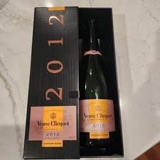 Veuve Clicquot 2012 Vintage Rose Champagne Bottle And Box Empty Bottle FREESHIP