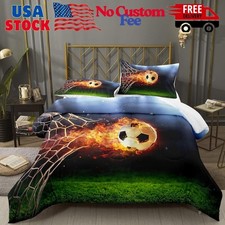 Boys Soccer Comforter Set Twin,Sports Bedding Set Twin for Boys Teen Kids, ...