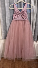 Lavender Tulle Formal Flower Girl Dress with Large Bow