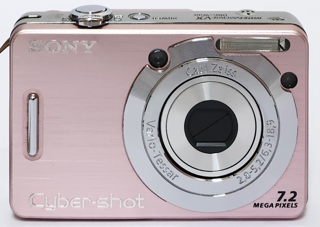 SONY Cyber-shot ピンクローズ7点セット Sony Cyber-Shot DSC-W55 7.2MP Digital Camera Pink Tested Zoom