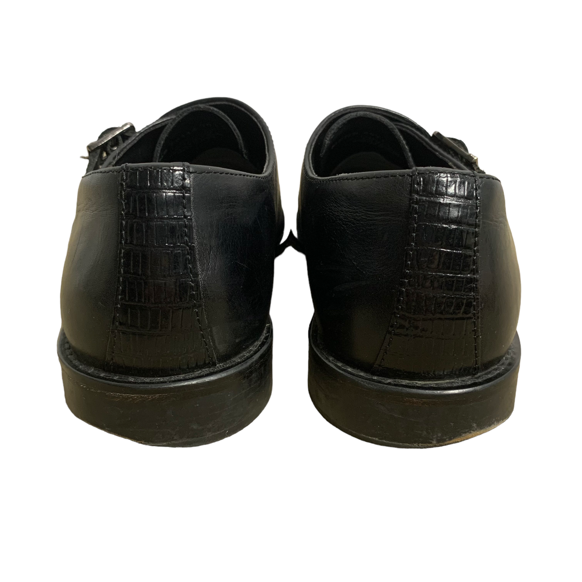 Stacy Adams Leather Double Monk Strap Shoes Mens 9.5 Black  display picture 1