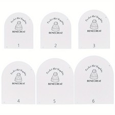 1set Arch Acrylic het Cap Making Template White Crafts Supplies